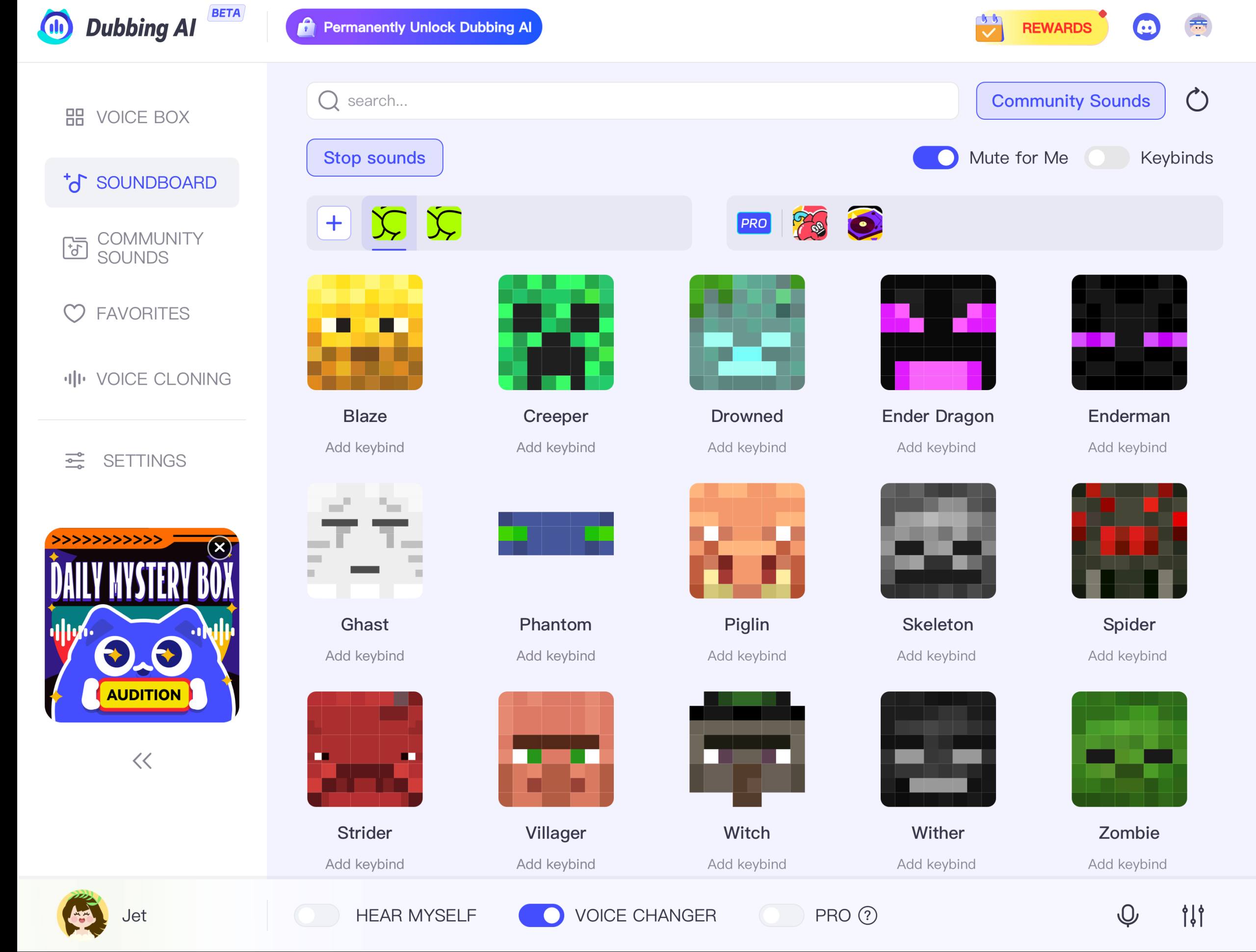 Get Started with Free Minecraft Soundboards in Dubbing AI