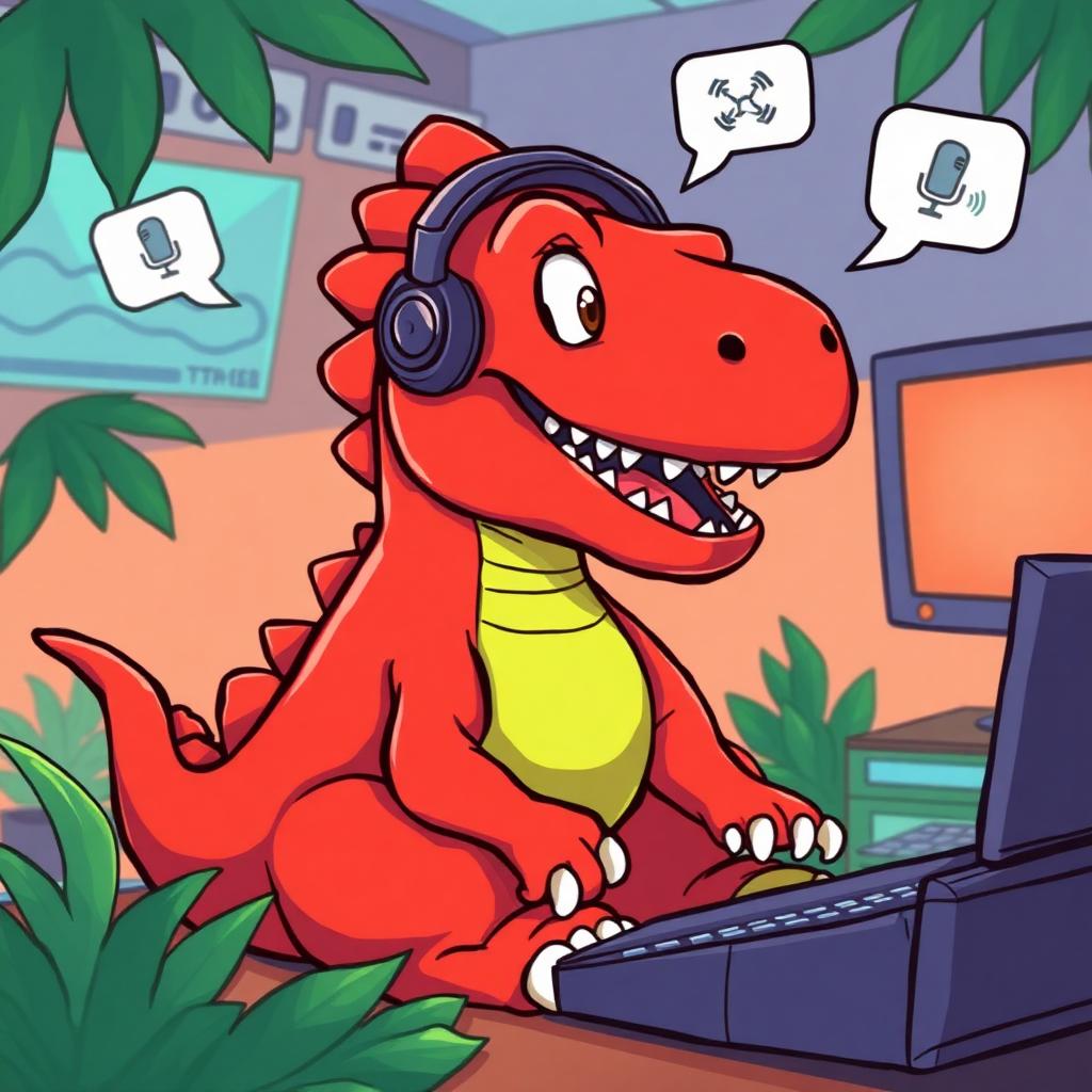 Playful Stomp Devil Dinosaur voice changer preset for Marvel Rivals
