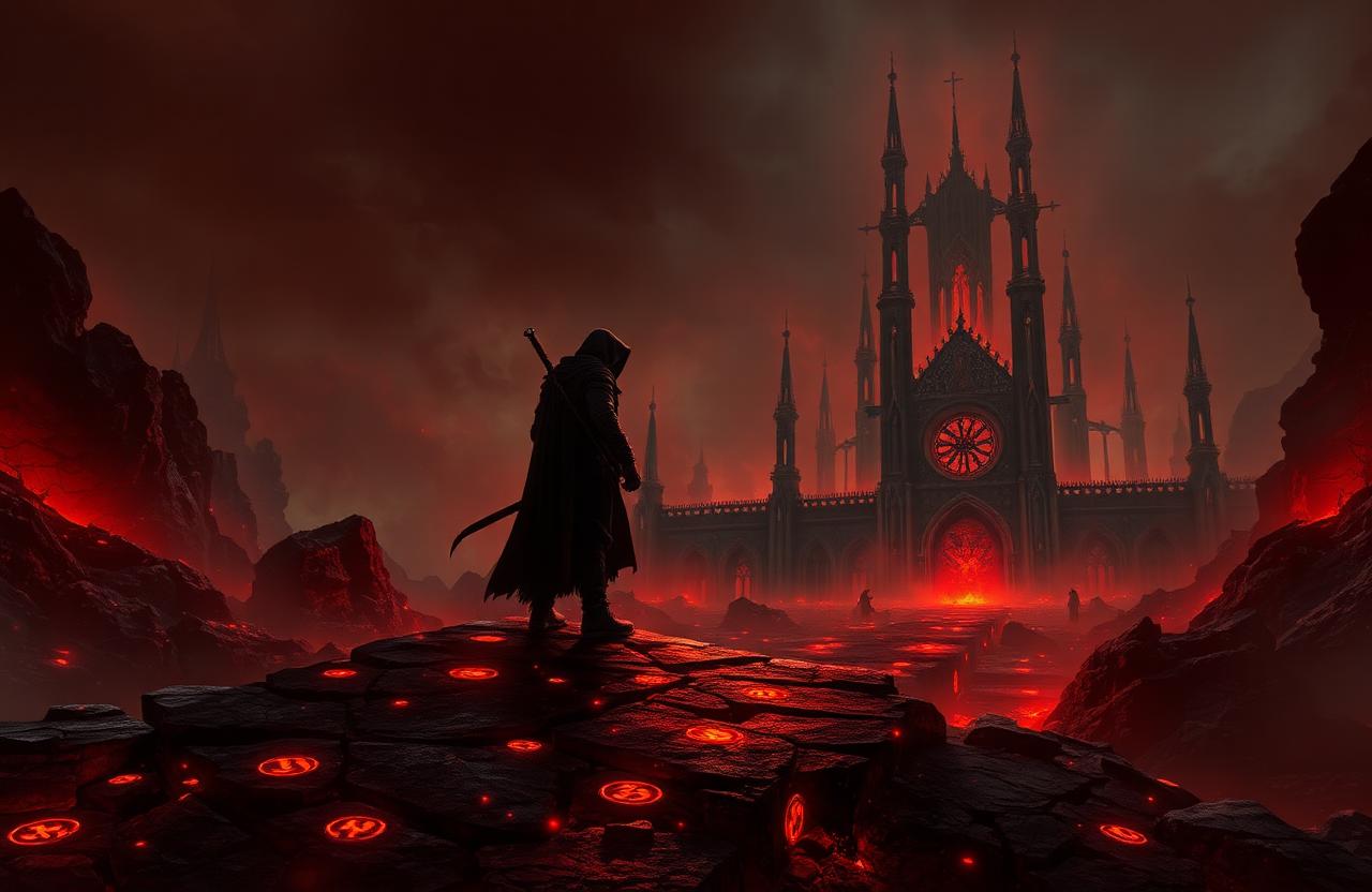 Diablo IV AI voice changer with gothic Sanctuary cathedral and real-time voice transformation