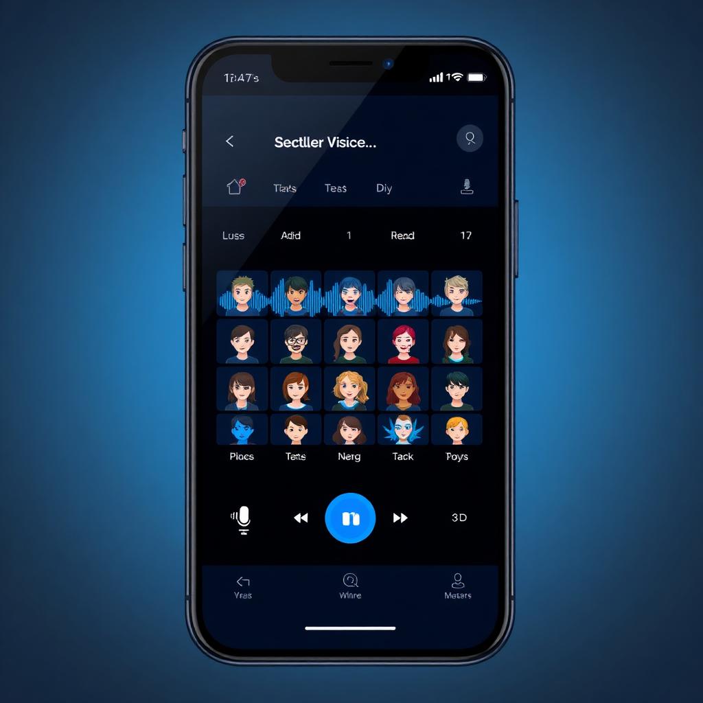 App Voice Library with Dubbing AI iPhone voice changer earbuds