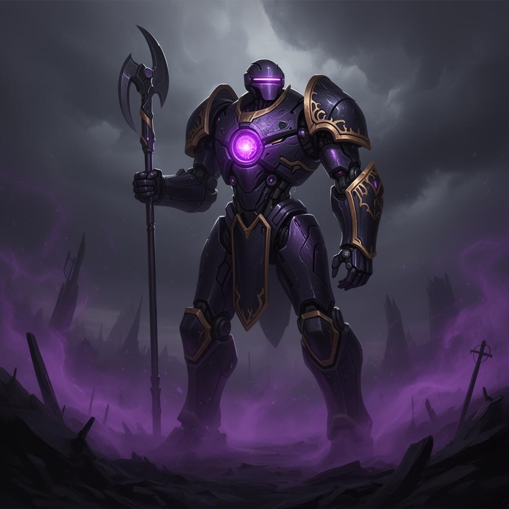 Ramattra Overwatch voice changer preset - Null Sector omnic tank in purple armor