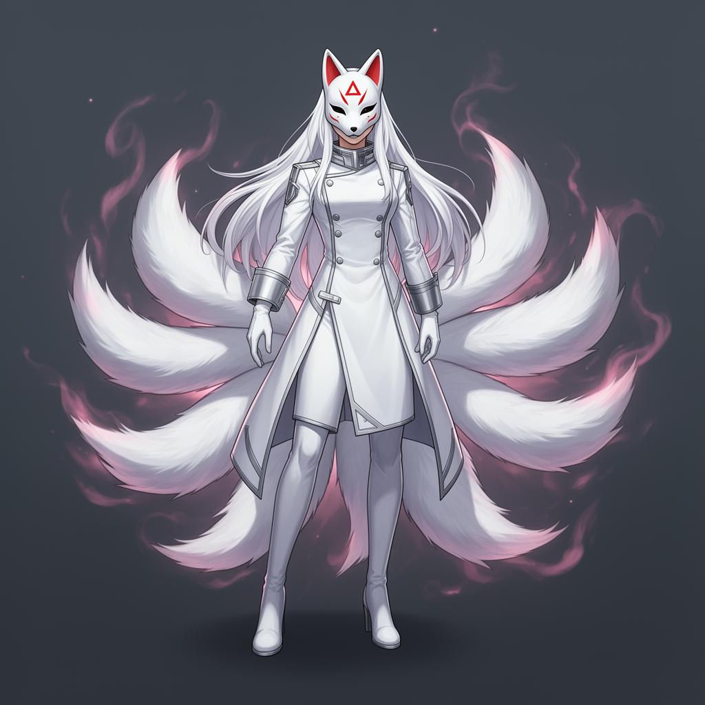 White Fox Marvel Rivals voice changer preset - Korean fox-spirit hero in white and red armor